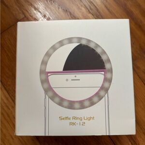 Selfie ring light. Never used. New in box